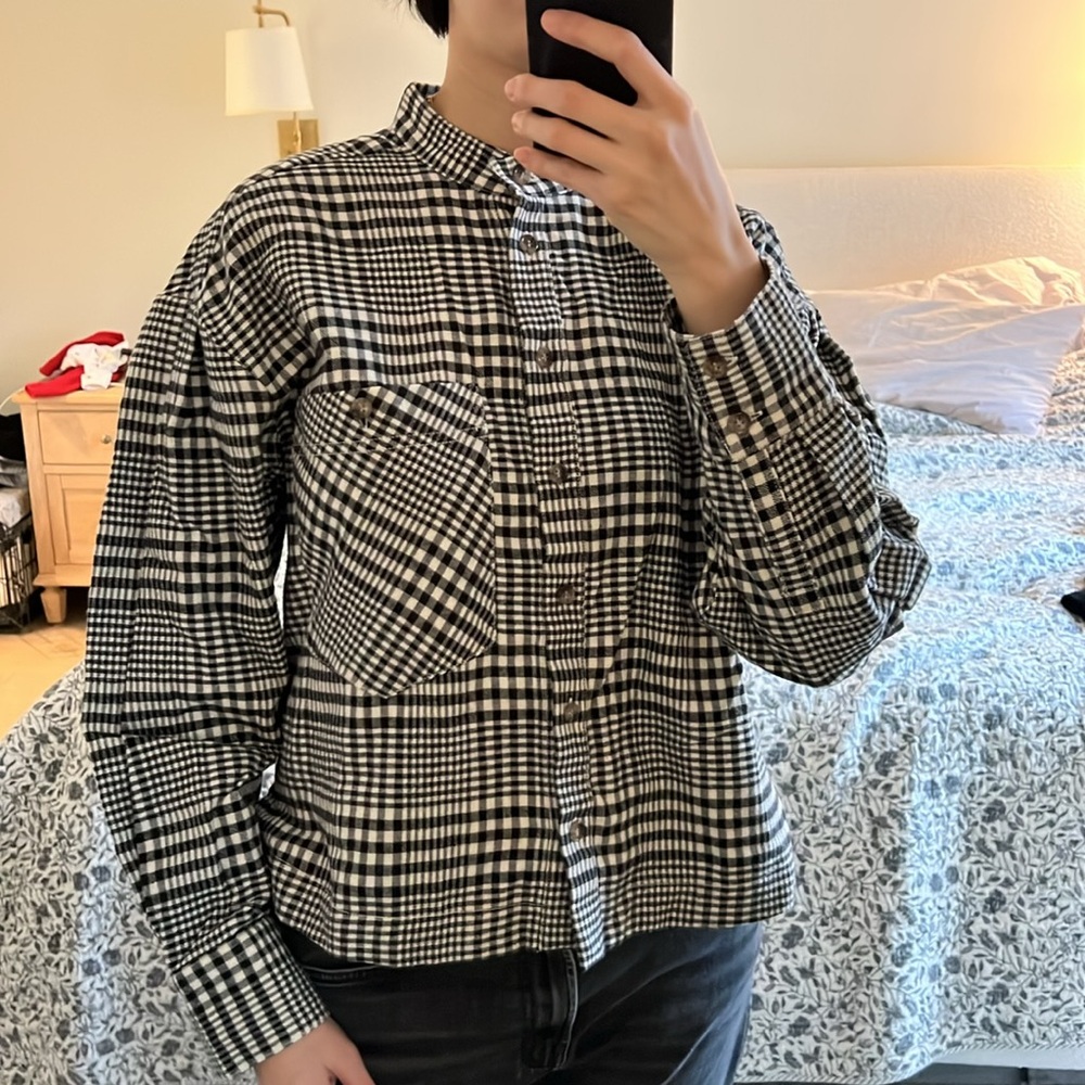 Banana Republic plaid flannel button down